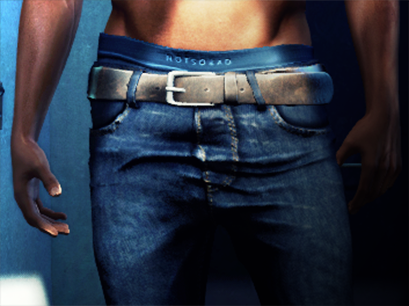 NYL denim jeans & belt